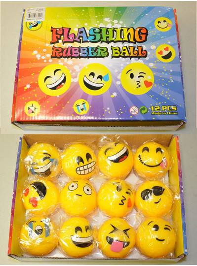 Light-Up Smiley Face Bouncy Balls
