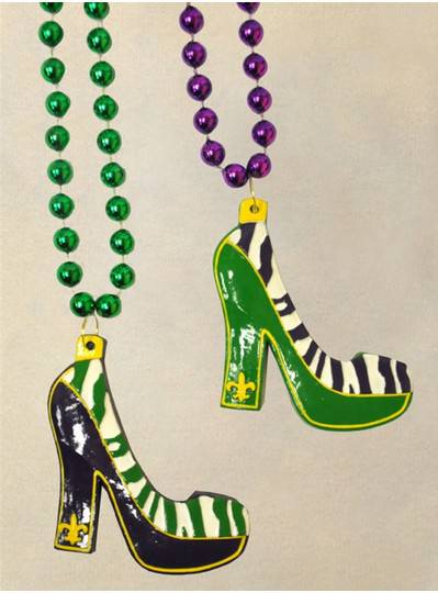 Sexy Zebra Purple, Green and Gold Pumps