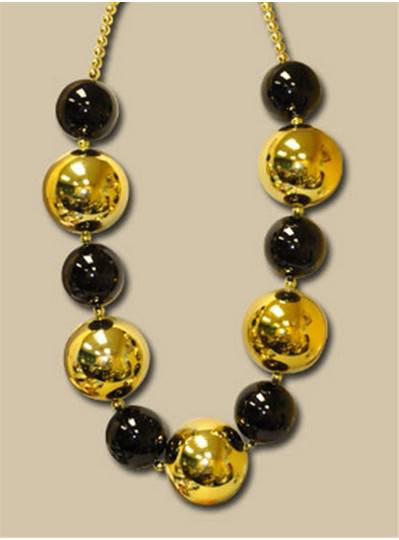 Sports Themes Handstrung Black & Gold Sports Beads