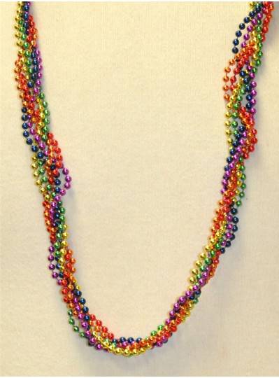 39" Twist Beads Rainbow