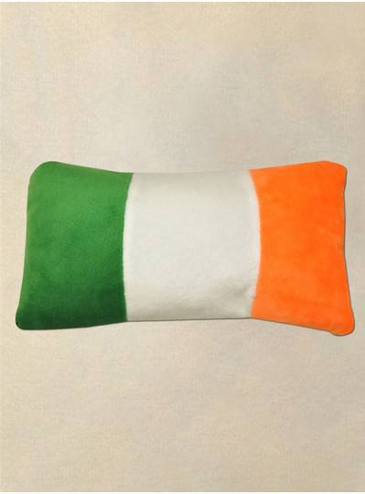 Plush Pillow Irish Flag Green, White & Orange