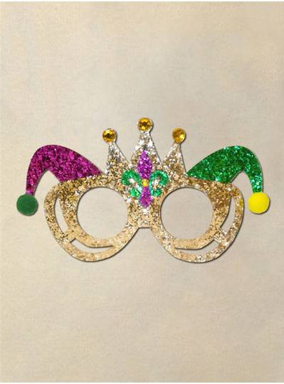 Purple, Green & Gold Cateye Mask