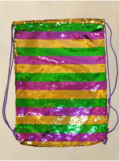 PGG Sequin Drawstring Backpack