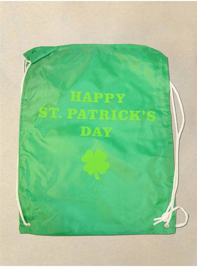 Happy St. Patricks Day Drawstring Backpack
