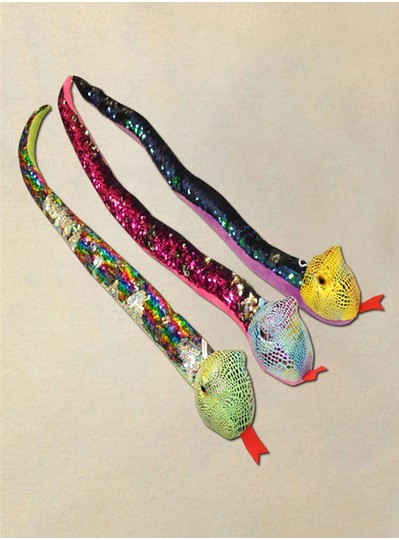 Plush Dolls & Toys - 36" 6 Piece Yellow, Blue & Green Snakes