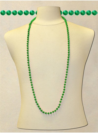 48" Inch 8mm Green Metallic Beads