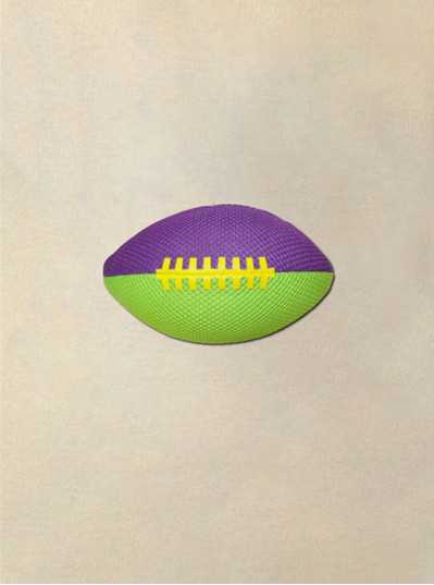 Plush Dolls & Toys -7" Purple, Green & Gold Mesh Football