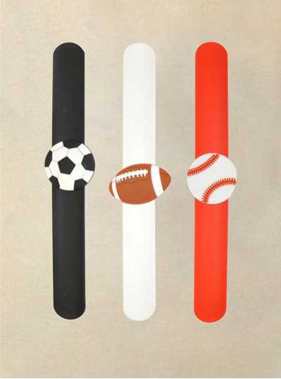 Fun Accessories - Assorted Sports Slap Bracelets