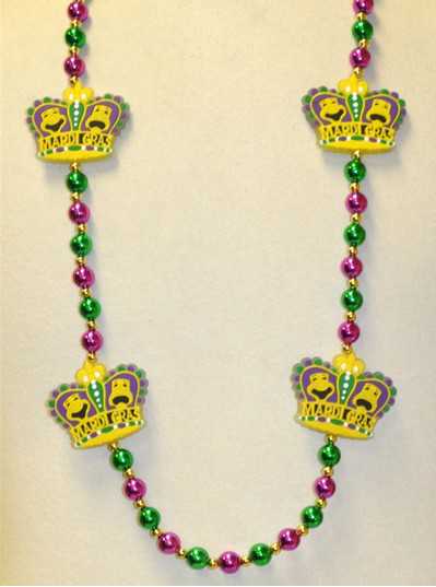 PGG Beads with Comedy & Tragedy Mask Crown