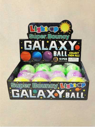 Assorted Purple, Green and Gold Light Up Balls 