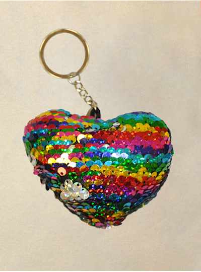 Gold Crown Heart Keychain With Rhinestones - Copy