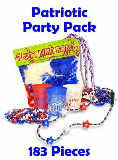 Patriotic Party Packs 183 RWB Items