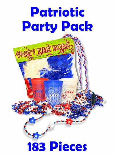 Patriotic Party Packs 183 RWB Items