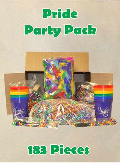 Pride Party Packs 183 Rainbow Items - Pack