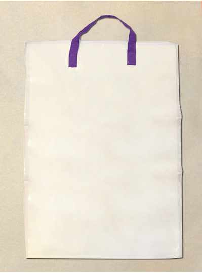 18" X 19" 5 Piece White Zipper Bag - Pack  - Copy