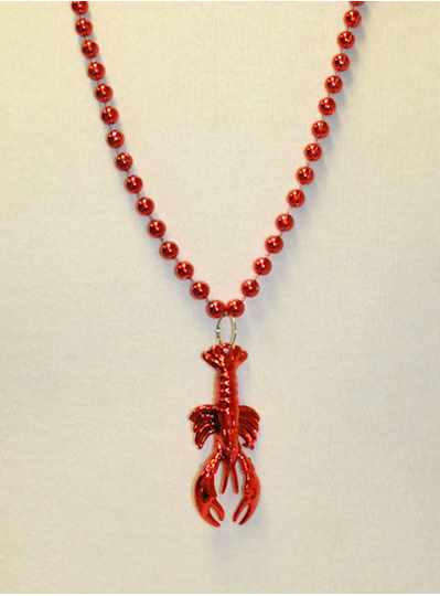 Creatures & Critters - 42" Red Crawfish Bead - DOZ