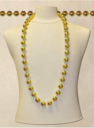 48" 22mm Round Metallic Gold - Case - 5 Dozen