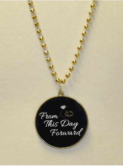 "From This Day Forward " Decal Bead  in Gold - Cop