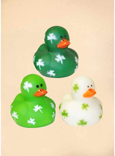 1.5" Mini Shamrock Ducks - 2 DOZEN - 24 PIECES