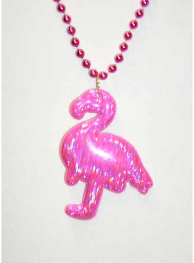 33" 7MM  Sequin Rainbow with Green Metallic Bead -