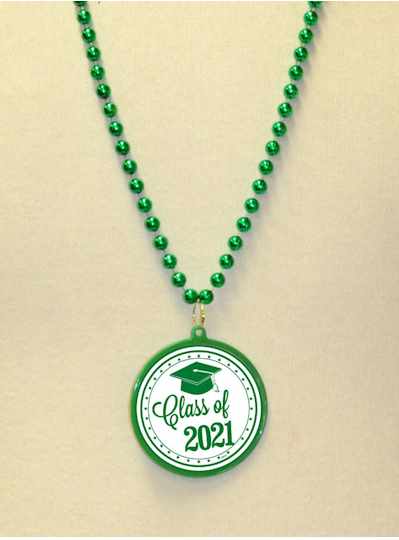 2021 Graduation Beads Graduation Decals in Green