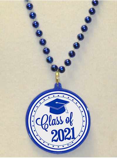 2021 Graduation Beads Graduation Decals in Royal B