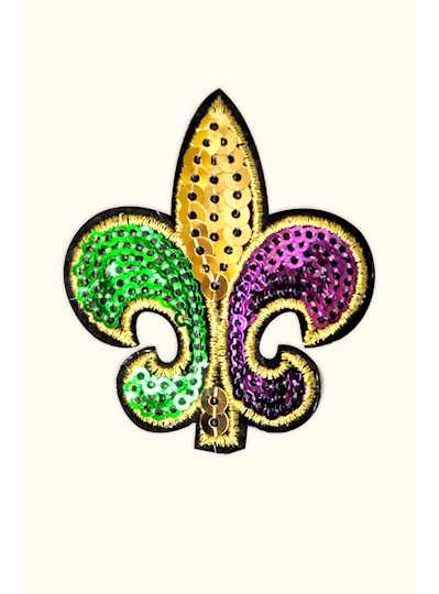 Purple, Green & Gold Mardi Gras Applique - Copy