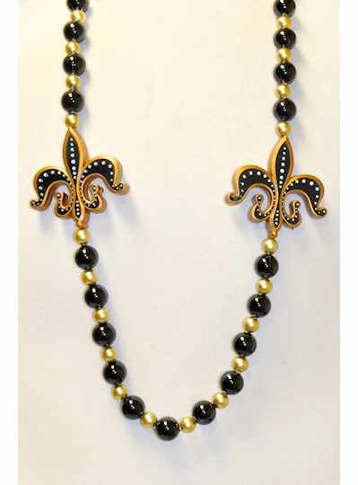 New Orleans Black and Gold Fleur de Lis - Copy