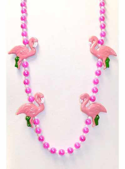 33" Pink Pearl Flamingo Polystone - Copy