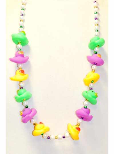 42" 3 Rubber Ducks on Yellow, Orange, and White Be