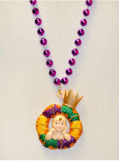 Mardi Gras Themes - King Cake Baby With Crown