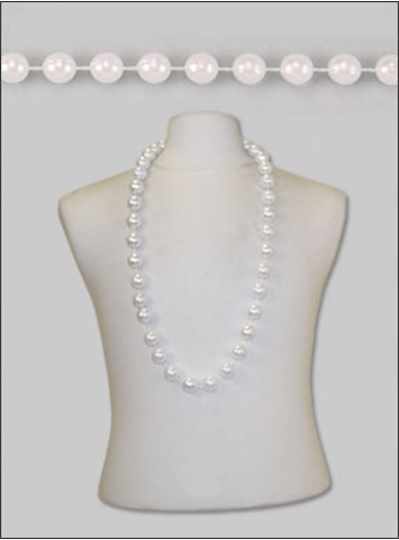 42" 22mm Pearls White - CASE - 60 PIECES