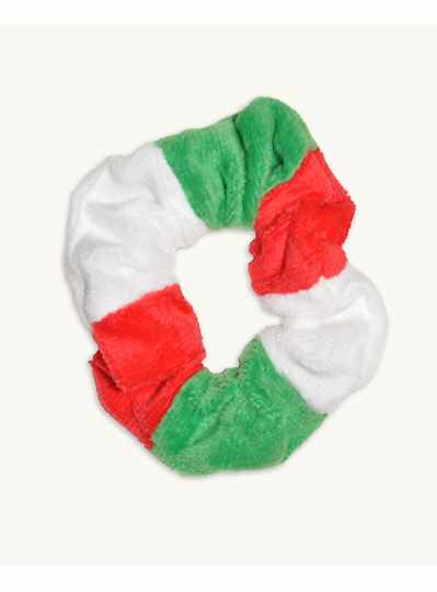 Red/White/Green Hair Scrunchies -Italian -2 Dozen 