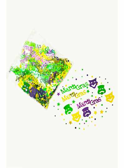 "Mardi Gras" Purple, Green and Gold Mix Confetti -