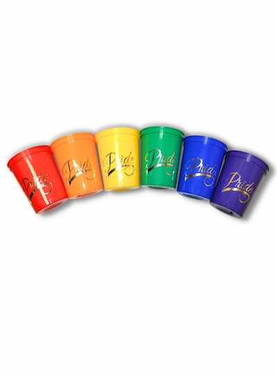 16oz Rainbow Pride Theme Cups