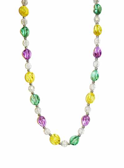 42" 20x24MM Fancy Acrylic Purple, Green & Gold Mar