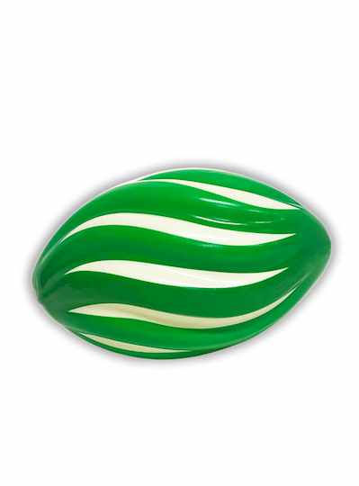 7" Spiral Green & White St. Patricks Day Footballs