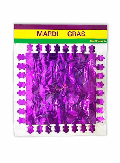 10 Foil Purple, Green and Gold Garland