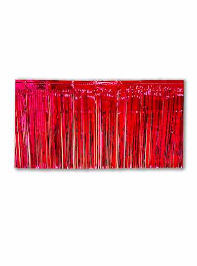 10 X 15" Metallic Red Fringe