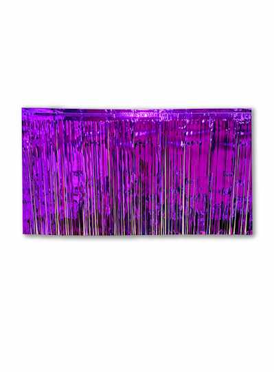10 x 15" Metallic Purple Fringe