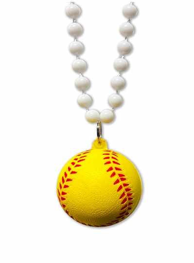 Sports Themes 33" 7MM Softball Beads - DOZEN - 12 