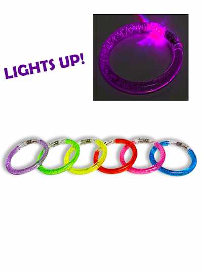 Light Up Acrylic Bracelets - 2 DOZEN - 24 PIECES