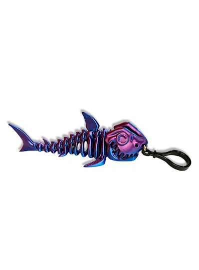 Shark Fidget Clip Keychains - DOZEN - 12 PIECES