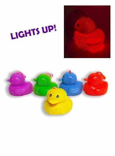 2.55" Light-Up Yo-Yo Ducks - DOZEN - 12 PIECES