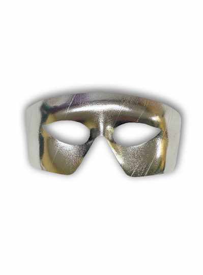 Silver Mardi Gras Eye Mask - EACH