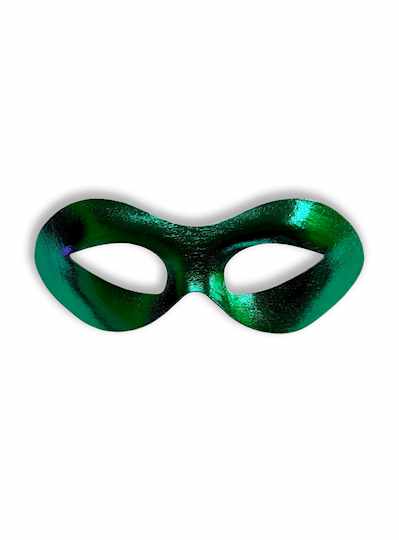 Green Mardi Gras Eye Mask - EACH