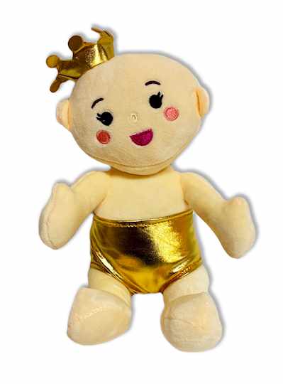 8" Plush King Cake Baby - 6 PIECES
