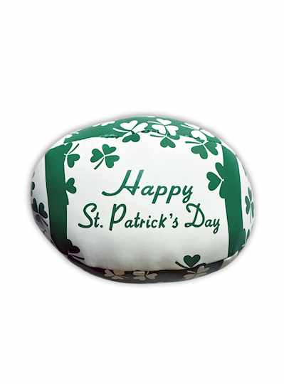 6" Vinyl "Happy St. Patricks Day" Footballs - DOZE