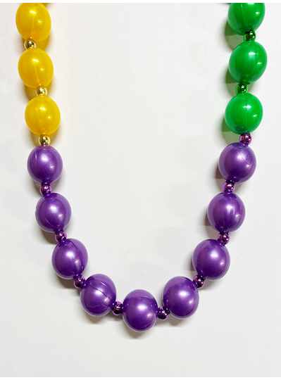 36" 30MM Purple, Green & Gold Pearl with 6mm Space