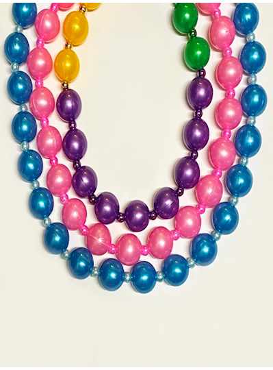 36" 30MM Blue, Pink and Purple, Green & Gold Pearl